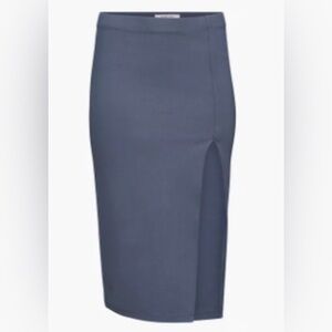 Babaton Aritzia Dark Blue Pencil Skirt